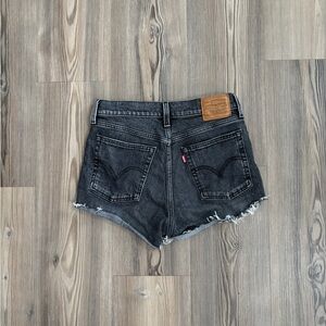 Levi's Wedge Women's Black Denim Shorts